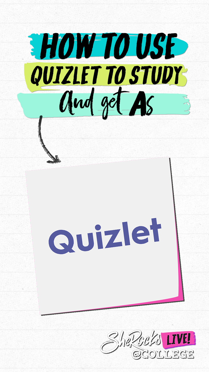 How to use quizlet to study and get a's